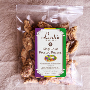 King Cake Frosted Pecans