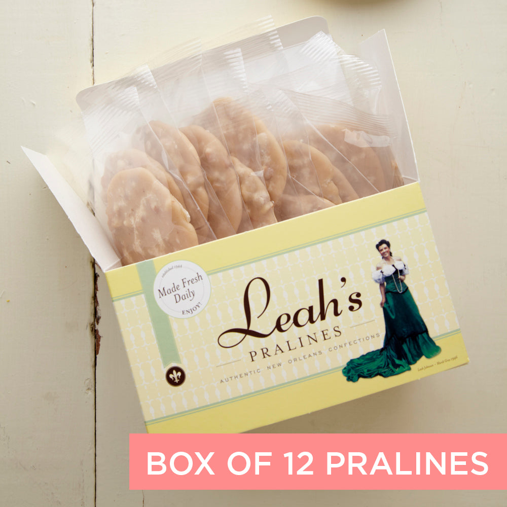 Gift box of 12 rum pecan pralines