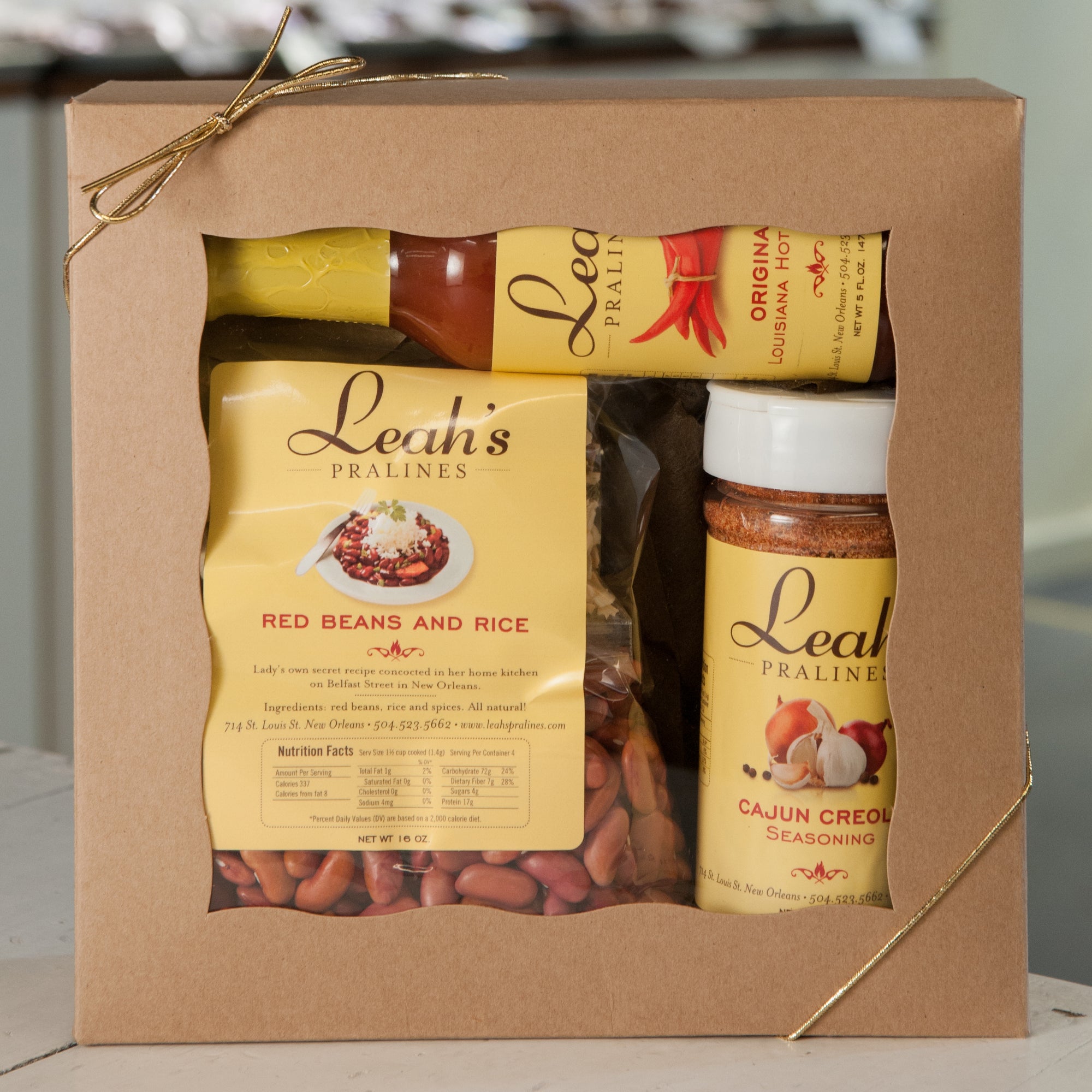 Louisiana Kitchen Kit - includes Cajun Creole seasoning, hot sauce and red beans and rice mix